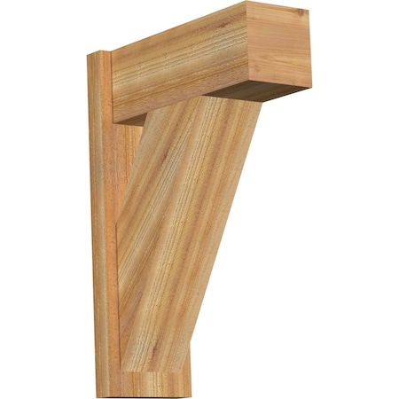 Ekena Millwork Traditional Block Rough Sawn Outlooker, Western Red Cedar, 8"W x 20"D x 28"H OUT08X20X28TRA05RWR